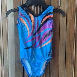 GK Simone Girls Gymnastics Leotard - Child Small